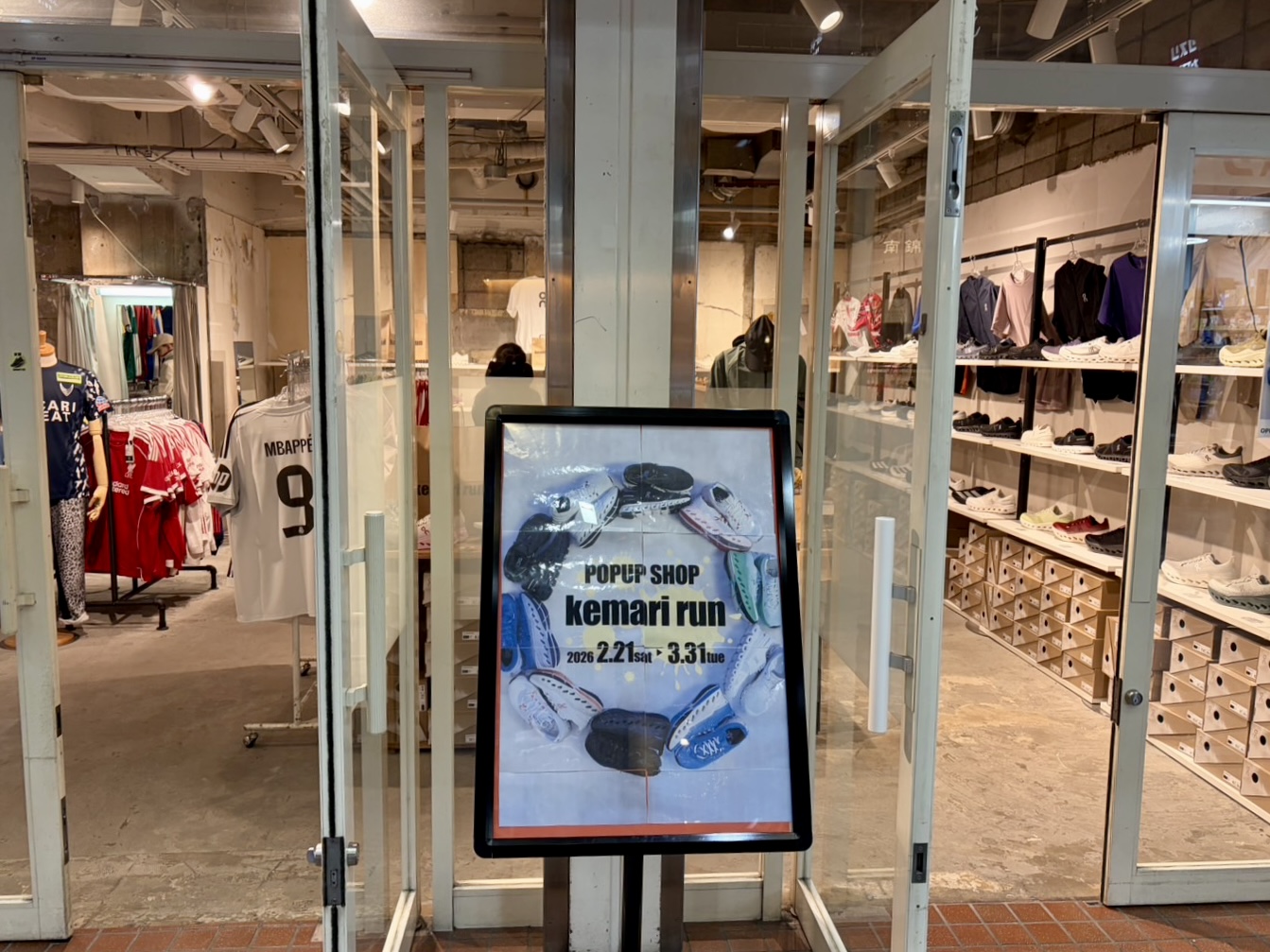 kemari run POP-UP STORE 第3弾！ 京都河原町にてオープン！